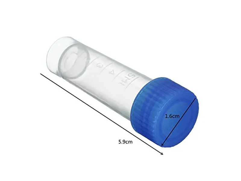 Sterile 5ml Cryovial Tube Cryotube with External Screw Cap