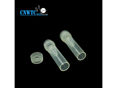 0.5ml Cryotube with Gasket Free Standing with Hinged Screw Cap PP