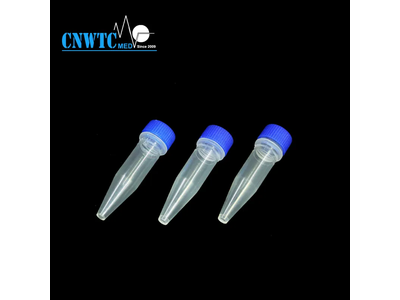 Laboratory PP Plastic 1.5ml Conical Bottom Cryovial Tube Cryotube with Gasket