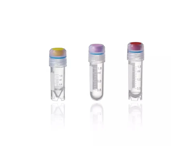 Transparent 5ml Cryovial Tube Cryotube with External Screw Cap
